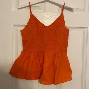 Orange Cropped Cami